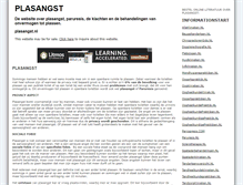 Tablet Screenshot of plasangst.nl